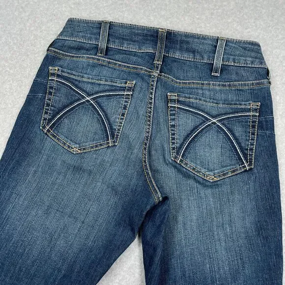 Ariat REAL Jeans Womens 28S (29 x 30) Rosa Perfect Rise Boot Cut Lita Denim - Picture 8 of 14